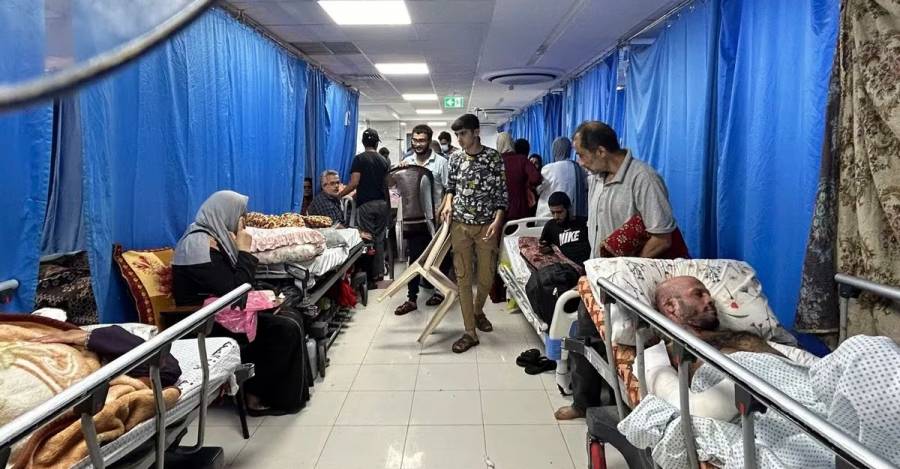El interior del hospital shifa en gaza
